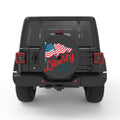 US FLAG LIBERTY BLACK CARBON FIBER TIRE COVER