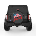 US FLAG LIBERTY BLACK TIRE COVER