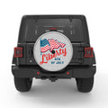 US FLAG LIBERTY WHITE TIRE COVER