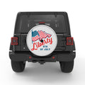 US FLAG LIBERTY SILVER CARBON FIBER TIRE COVER