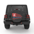 US NAVY VETERAN PEARL  WHITE CARBON FIBER TIRE COVER