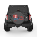 US NAVY VETERAN BLACK CARBON FIBER TIRE COVER