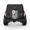 US NAVY VETERAN FLAG BLACK TIRE COVER