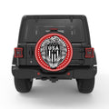 USA AMERICAN BALD EAGLE BLACK CARBON FIBER TIRE COVER