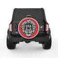USA AMERICAN BALD EAGLE PEARL  WHITE CARBON FIBER TIRE COVER