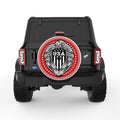 USA AMERICAN BALD EAGLE WHITE TIRE COVER