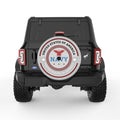 USA NAVY EAGLE SILVER CARBON FIBER TIRE COVER