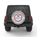 USA NAVY EAGLE BLACK TIRE COVER