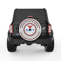 USA NAVY EAGLE PEARL  WHITE CARBON FIBER TIRE COVER