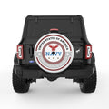 USA NAVY EAGLE WHITE TIRE COVER
