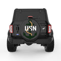 USN ANCHOR BLACK TIRE COVER