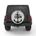USN ANCHOR WHITE TIRE COVER