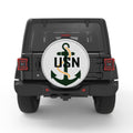 USN ANCHOR BLACK TIRE COVER