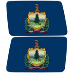 VERMONT STATE FLAG QUARTER WINDOW DRIVER & PASSENGER DECALS