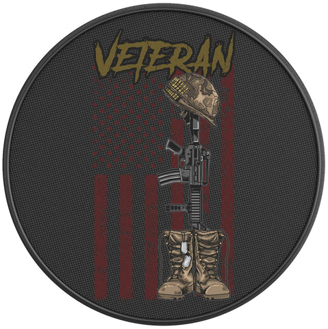 VETERAN BOOTS BLACK CARBON FIBER TIRE COVER