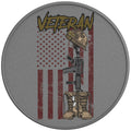 VETERAN BOOTS SILVER CARBON FIBER TIRE COVER