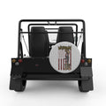 VETERAN BOOTS SILVER CARBON FIBER TIRE COVER FOR MOKE