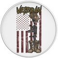 VETERAN BOOTS WHITE TIRE COVER