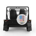 VETERAN OF THE UNITED STATES NAVY WHITE CARBON FIBER TIRE COVER FOR MOKE