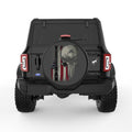 VETERAN SKULL AND GUNS BLACK TIRE COVER