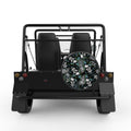 VINTAGE HALLOWEEN PATTERN BLACK CARBON FIBER TIRE COVER FOR MOKE