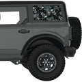 VINTAGE HALLOWEEN PATTERN QUARTER WINDOW DECAL FITS 2021+ FORD BRONCO 4 DOOR HARD TOP