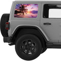 VIOLET SUNRISE QUARTER WINDOW DECAL FITS 2011-2018 JEEP WRANGLER 4 DOOR HARD TOP JKU
