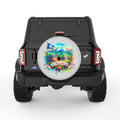 VIRGINIA SILVER CARBON FIBER TIRE COVER
