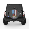 VETERAN OF THE UNITED STATES NAVY BLACK CARBON FIBER TIRE COVER