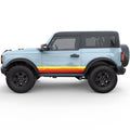 VINTAGE RETRO SIDE STRIPES SIDE GRAPHIC DECAL FITS 2021+ FORD BRONCO 2 DOOR