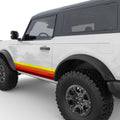 VINTAGE RETRO SIDE STRIPES DOOR DECAL FITS 2021+ FORD BRONCO 2 DOOR