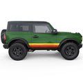 VINTAGE RETRO SIDE STRIPES SIDE GRAPHIC DECAL FITS 2025 FORD BRONCO 2 DOOR