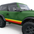 VINTAGE RETRO SIDE STRIPES BODY GRAPHIC DECAL FITS 2023 FORD BRONCO 2 DOOR