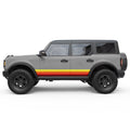 VINTAGE RETRO SIDE STRIPES SIDE GRAPHIC DECAL FITS 2021+ FORD BRONCO 4 DOOR