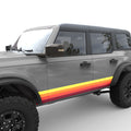 VINTAGE RETRO SIDE STRIPES BODY GRAPHIC DECAL FITS 2021+ FORD BRONCO 4 DOOR