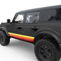 VINTAGE RETRO SIDE STRIPES DOOR DECAL FITS 2021+ FORD BRONCO 4 DOOR