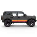 VINTAGE RETRO SIDE STRIPES SIDE GRAPHIC DECAL FITS 2025 FORD BRONCO 4 DOOR