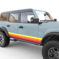 VINTAGE RETRO SIDE STRIPES BODY GRAPHIC DECAL FITS 2024 FORD BRONCO 4 DOOR
