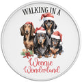 WALKING IN A WEENIE WONDERLAND WHITE TIRE COVER