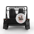 WALKING IN A WEENIE WONDERLAND WHITE CARBON FIBER TIRE COVER FOR MOKE
