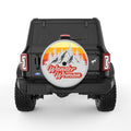 WANDER WOMAN SILVER CARBON FIBER TIRE COVER