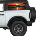 WARM SEA SUNSET QUARTER WINDOW DECAL FITS 2021+ FORD BRONCO 2 DOOR HARD TOP