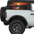WARM SEA SUNSET QUARTER WINDOW DECAL FITS 2021+ FORD BRONCO 2 DOOR HARD TOP