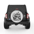 WASHINGTON COMPILATION SILVER CARBON FIBER TIRE COVER