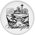 WASHINGTON COMPILATION WHITE TIRE COVER