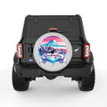 WASHINGTON SILVER CARBON FIBER TIRE COVER