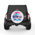 WASHINGTON PEARL  WHITE CARBON FIBER TIRE COVER