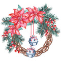 WATERCOLOR CHRISTMAS WREATH