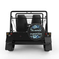 WATERCOLOUR QUOTE FLOWER BLACK CARBON FIBER TIRE COVER FOR MOKE