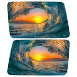 WAVE SUNSET QUARTER WINDOW DRIVER & PASSENGER DECALS